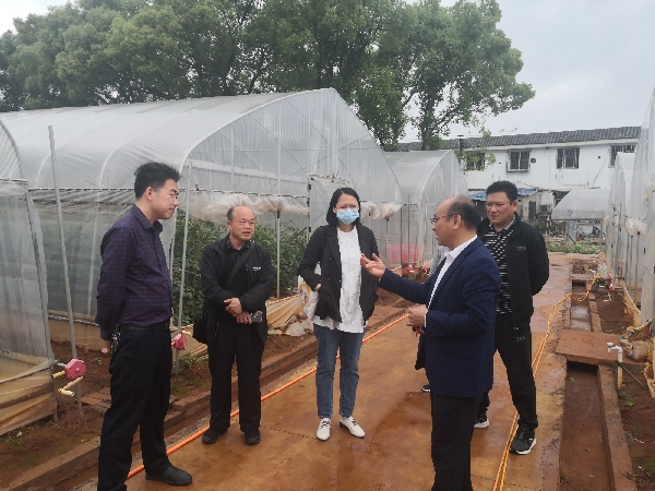 黄沙瑶族乡党委书记唐梓刚到农科中心考察交流