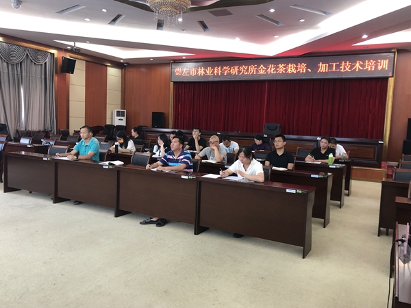 廣西南亞所茶葉加工研究中心科技人員到崇左市林業科學研究所開展技術培訓