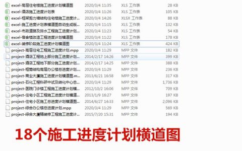 18個施工進度計劃橫道圖模板，輸入日期自動成圖，直接套用速領（施工進度計劃表橫道圖自動生成版）