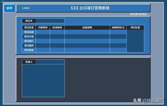 詳細(xì)介紹！如何用Excel制作企業(yè)項(xiàng)目管理系統(tǒng)（excel怎么做項(xiàng)目管理）