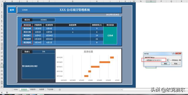 詳細(xì)介紹！如何用Excel制作企業(yè)項(xiàng)目管理系統(tǒng)（excel怎么做項(xiàng)目管理）