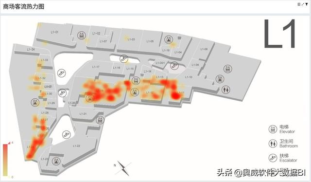 結合地圖做商場管理分析報表，BI工具做得怎樣？