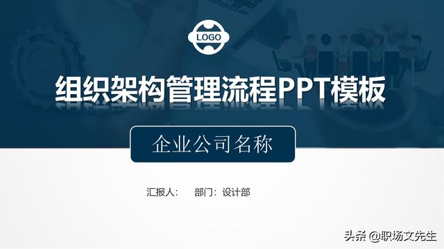 組織架構管理流程PPT模板，可以編輯可以修改（ppt里面關于組織架構修改的方法）