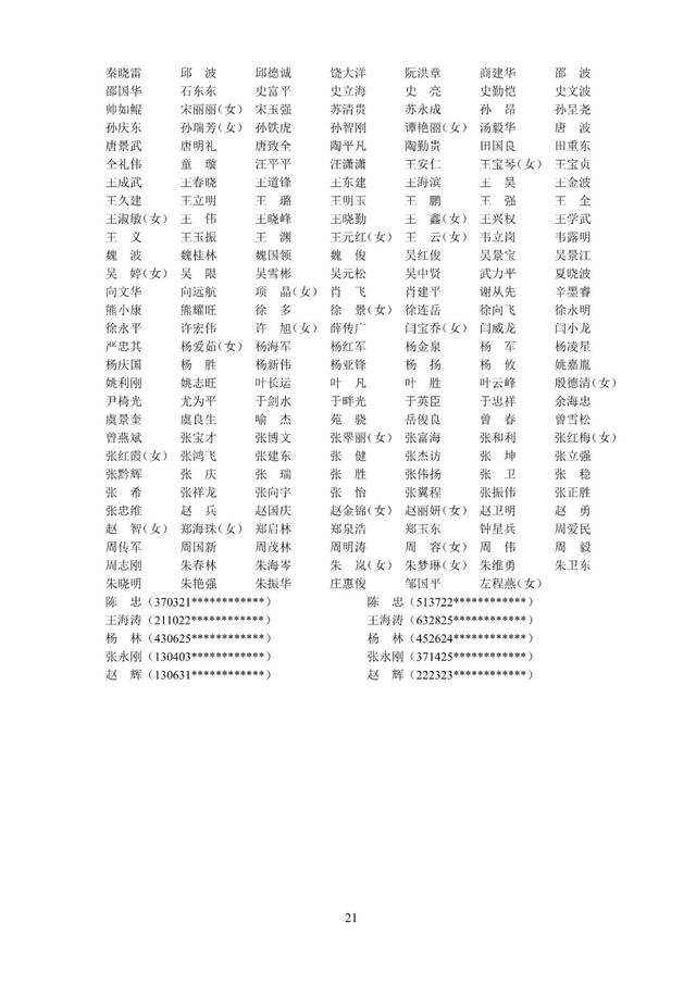 速戳！2022年第九、十批中級注安師注冊人員名單公布！（第五批注安師名單）