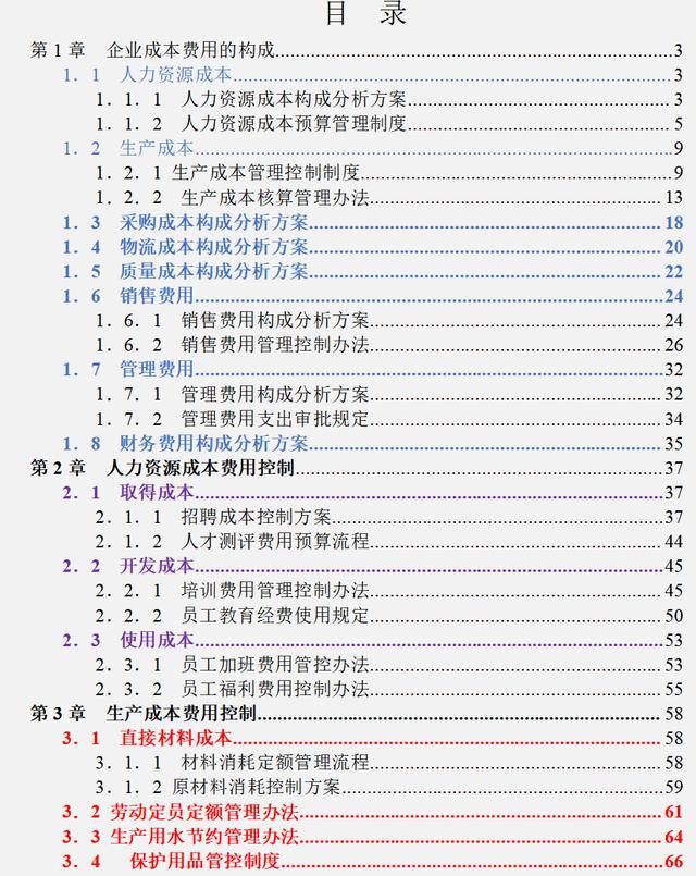 2年最新版企業(yè)成本費(fèi)用控制精細(xì)化管理方案及案例分析（完整版）"