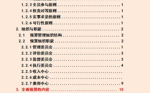 財務經理：利用全面預算管理細則，把預算管理控制在合理范圍之內