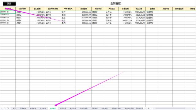 合同管理一團糟！熬夜做的合同管理系統，含開票、收款查詢，好用