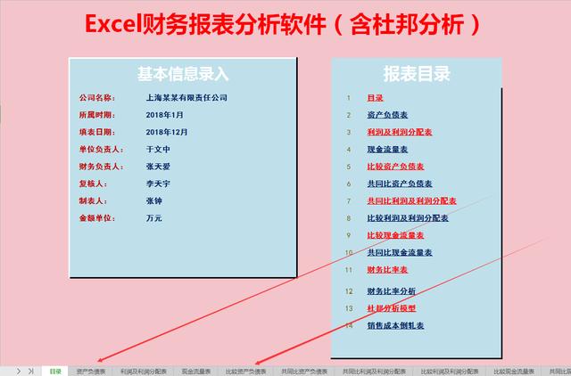 財(cái)務(wù)必備：完整版Excel財(cái)務(wù)報(bào)表分析軟件（含杜邦分析）收藏備用（財(cái)務(wù)分析以excel為分析工具pdf）