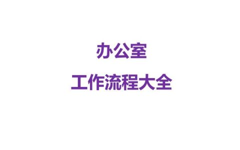 25頁辦公室管理流程大全（管理制度、發文、采購等非常全面一套）
