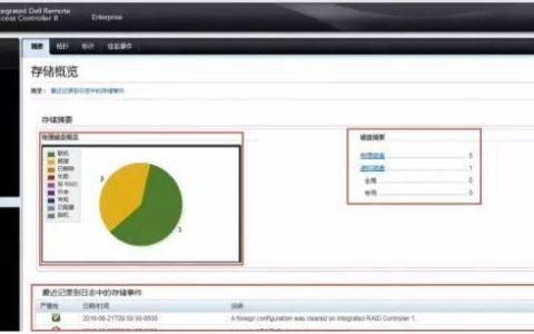 工程師筆記 多維度監控Dell 13G 服務器陣列卡磁盤狀態（dell服務器陣列卡設置）