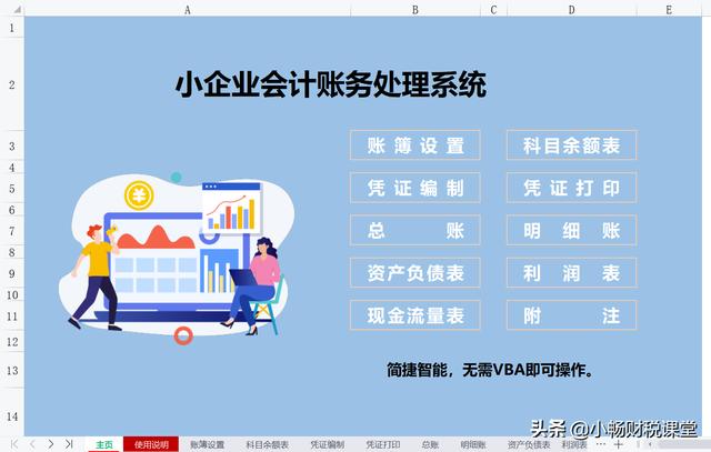 小公司用啥財務(wù)軟件，2個小時做的Excel做賬系統(tǒng)，別提多好用了（小公司財務(wù)做賬用什么軟件）