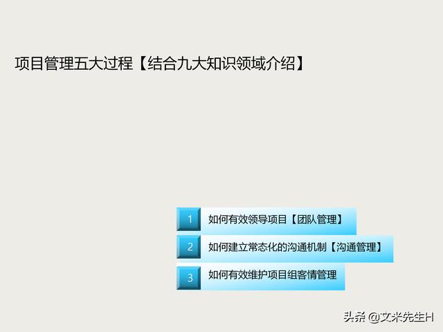 7頁完整版，項目管理培訓課程，五大過程九大知識領域，推薦收藏"