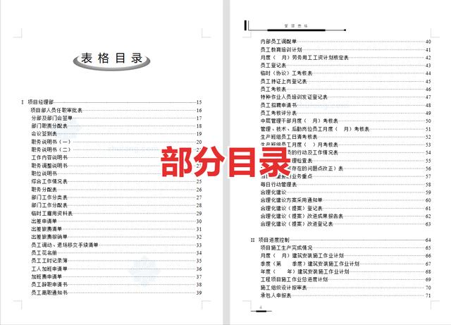從開工到竣工，全套工程項目管理表格，你想要的這里都有（工程項目管理表格大全）