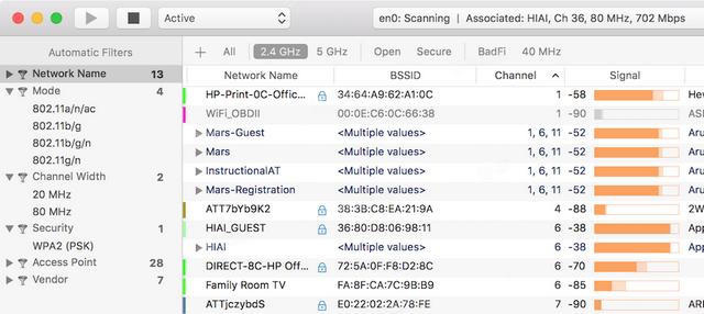最好用的wifi管理軟件：WiFi Explorer Pro Mac中文版（mac免費wifi軟件）